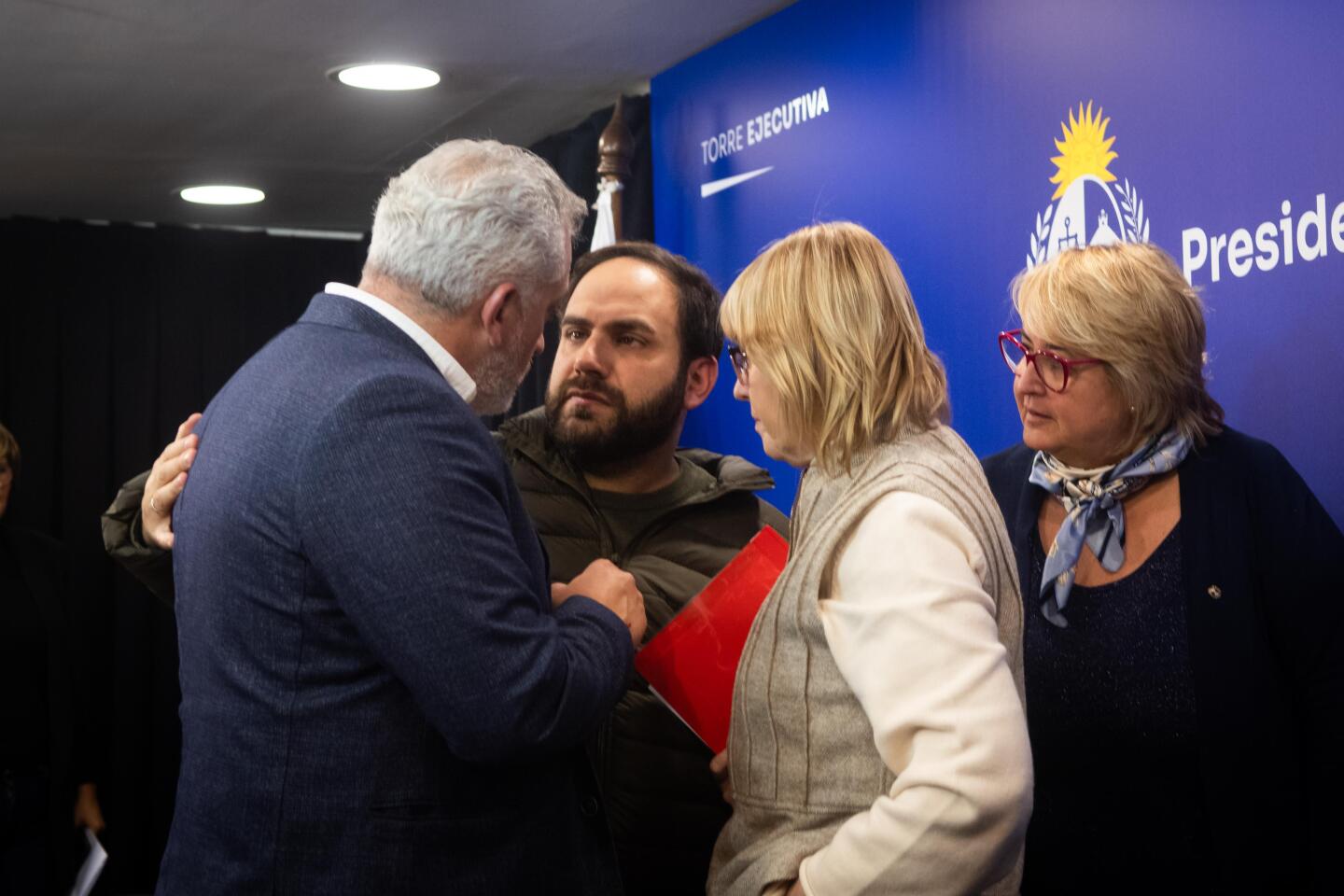 Leonardo Palamaque, Gonzalo Civila y Cristina Lustemberg.