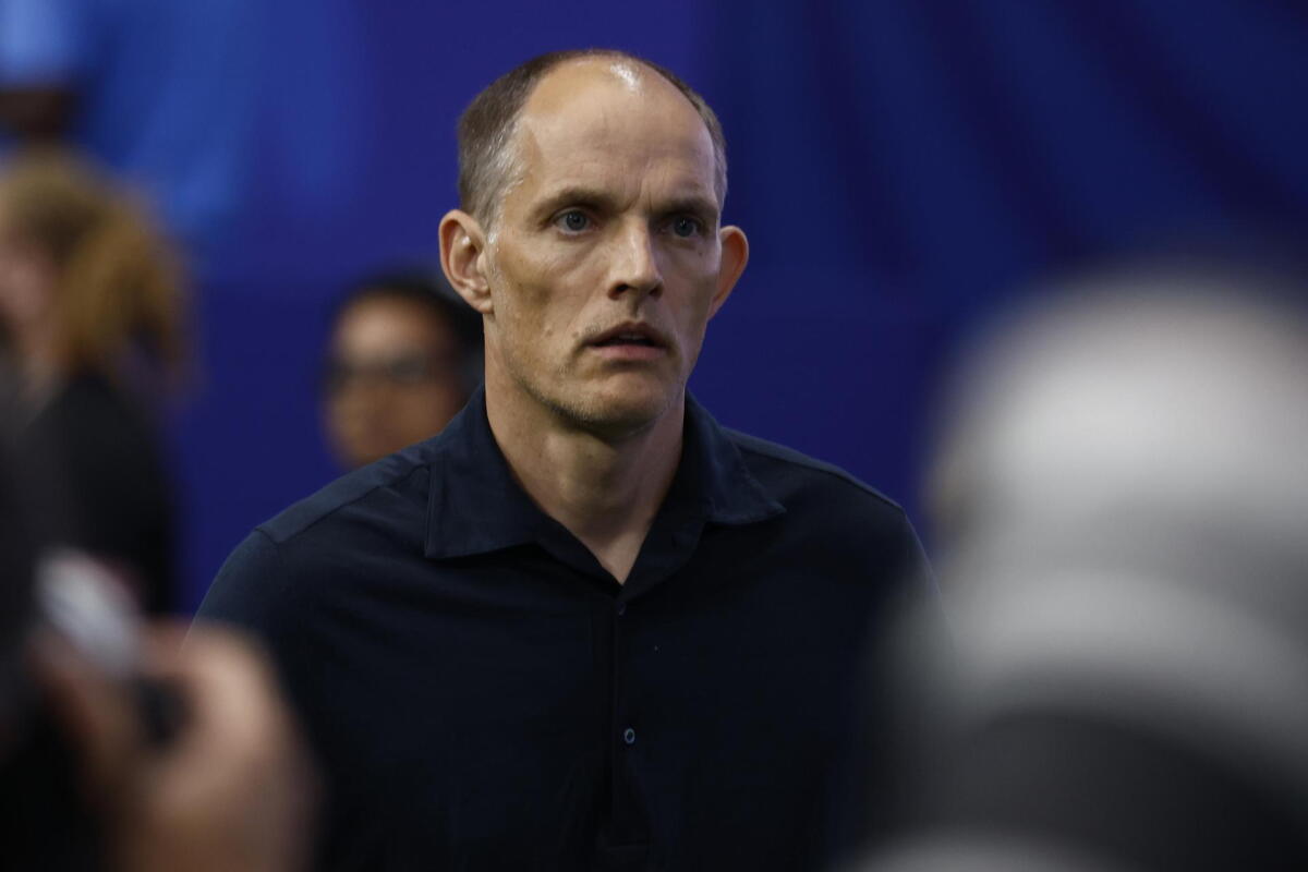 Thomas Tuchel en el partido entre Argentina e Inglaterra por el Mundial 2026.