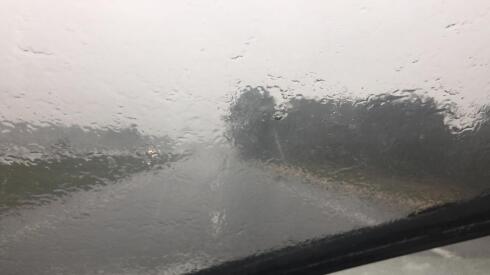 Lluvias en la ruta