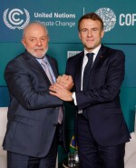 Luiz Inacio Lula da Silva y Emmanuel Macron