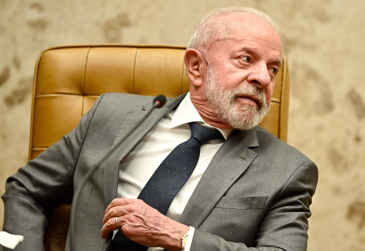 El presidente de Brasil, Luiz Inacio Lula da Silva, en la sede del gobierno en Brasilia.