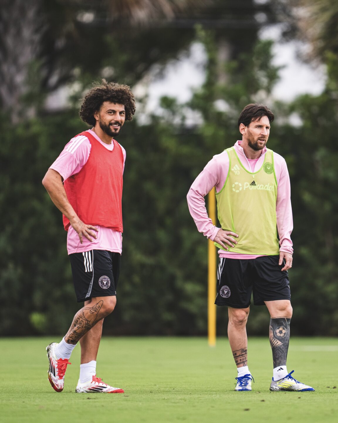 Maxi Falcon y Messi en Inter Miami.