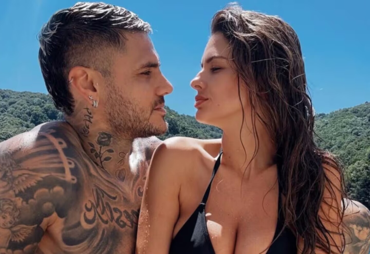 Mauro Icardi y la China Suárez en Turquía.