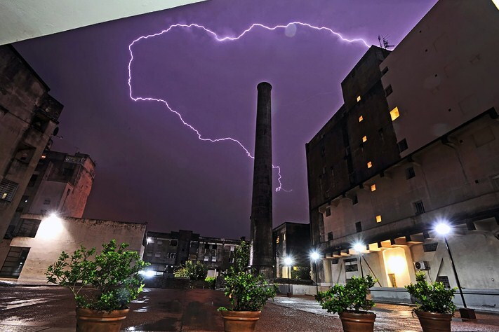 Tormenta con rayos: Foto: Darwin Borrelli