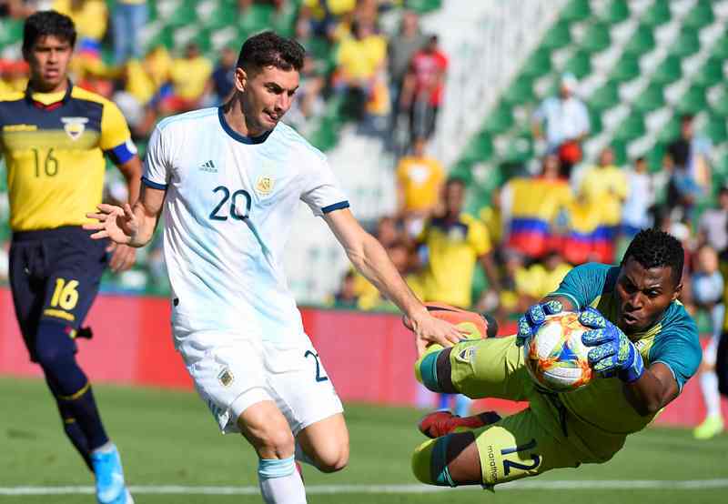 Argentina 6 - 1 Ecuador. Amistoso fecha FIFA. Foto: AFP.