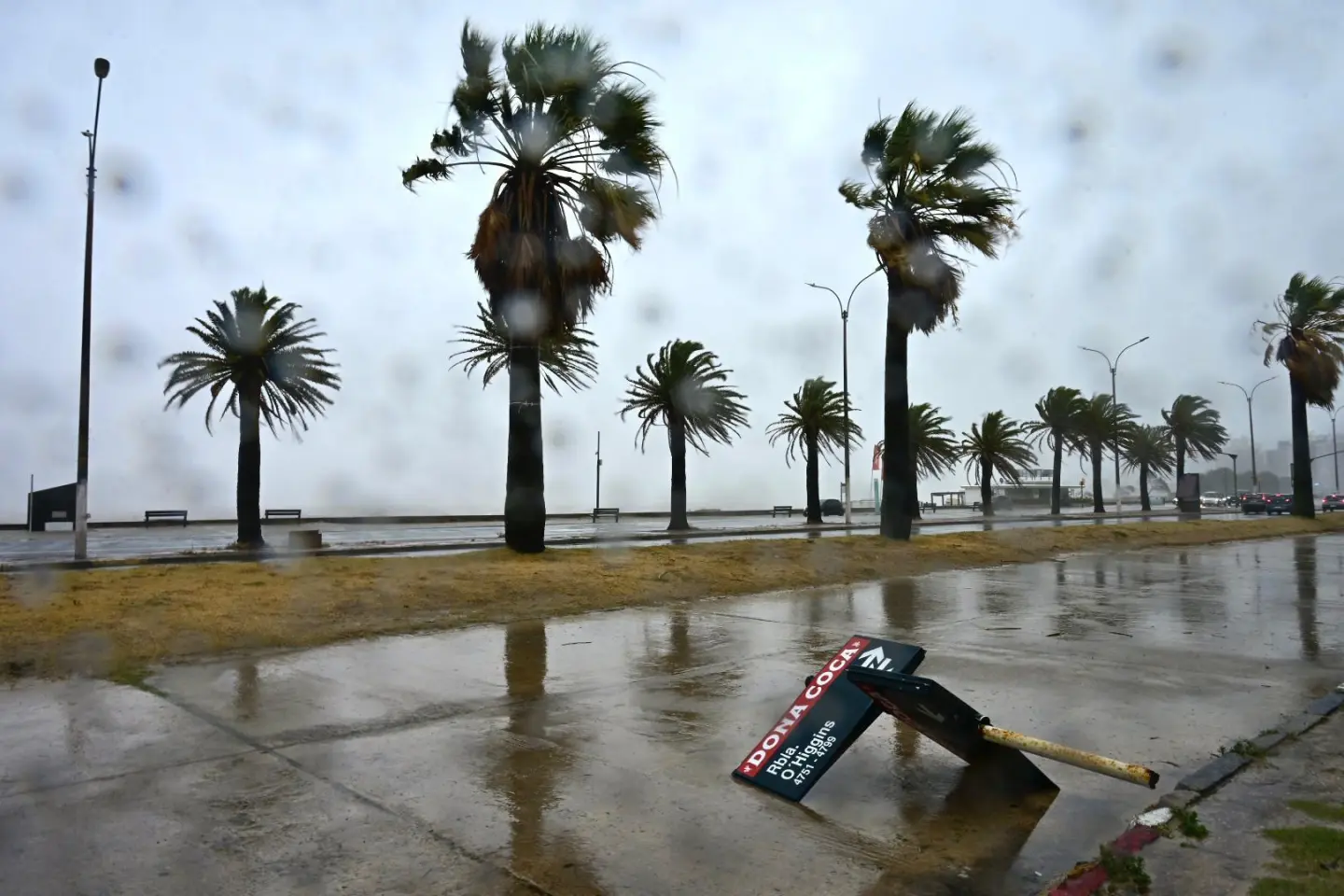 Rambla tras vientos fuertes