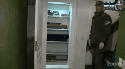 GIF bóveda casa Cristina Kirchner
