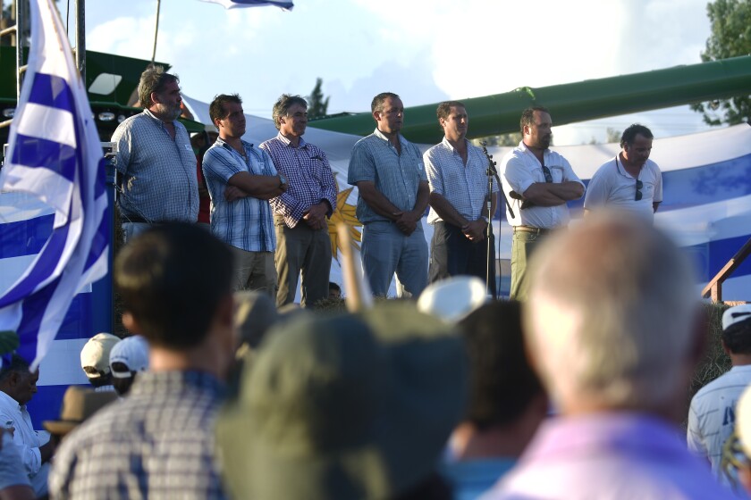 Protesta de productores rurales