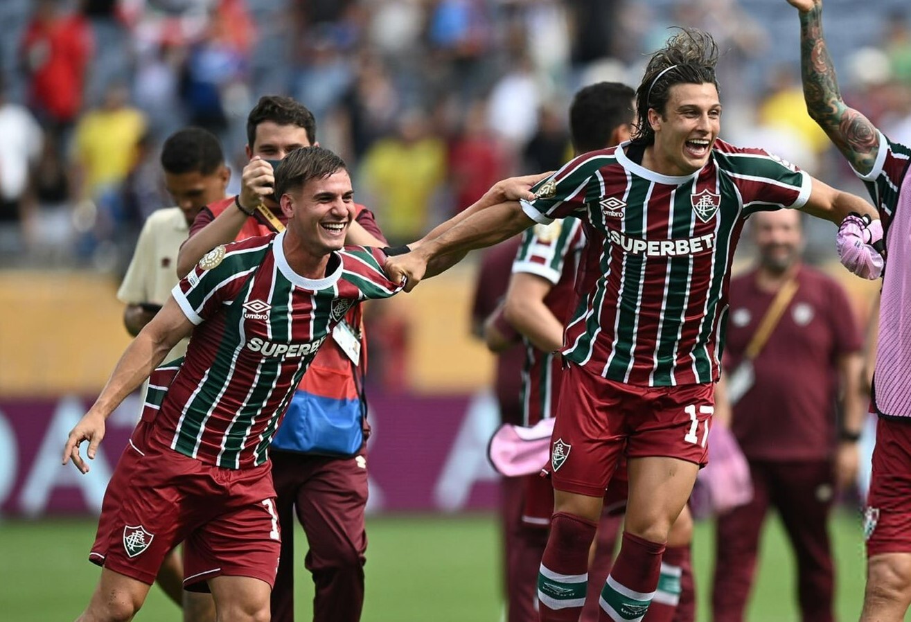 Joaquín Lavega y Agustín Canobbio en Fluminense.