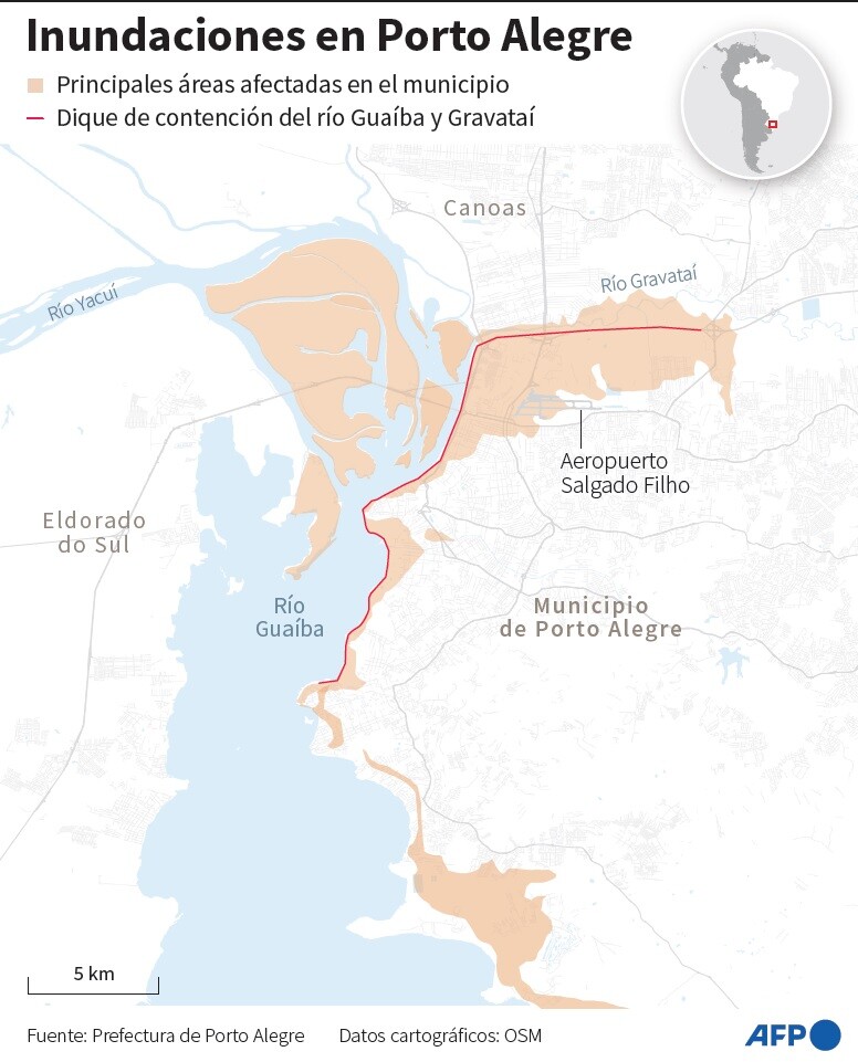 Inundaciones en Porto Alegre