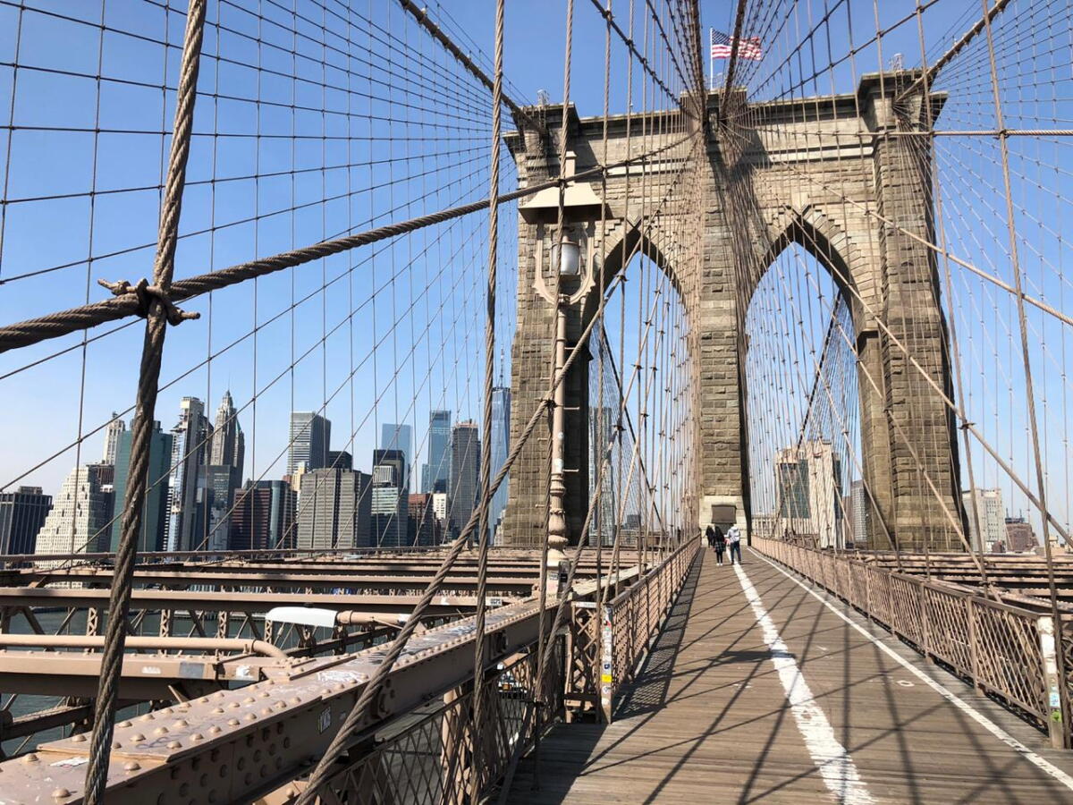 Puente de Brooklyn, en la ciudad de Nueva York.