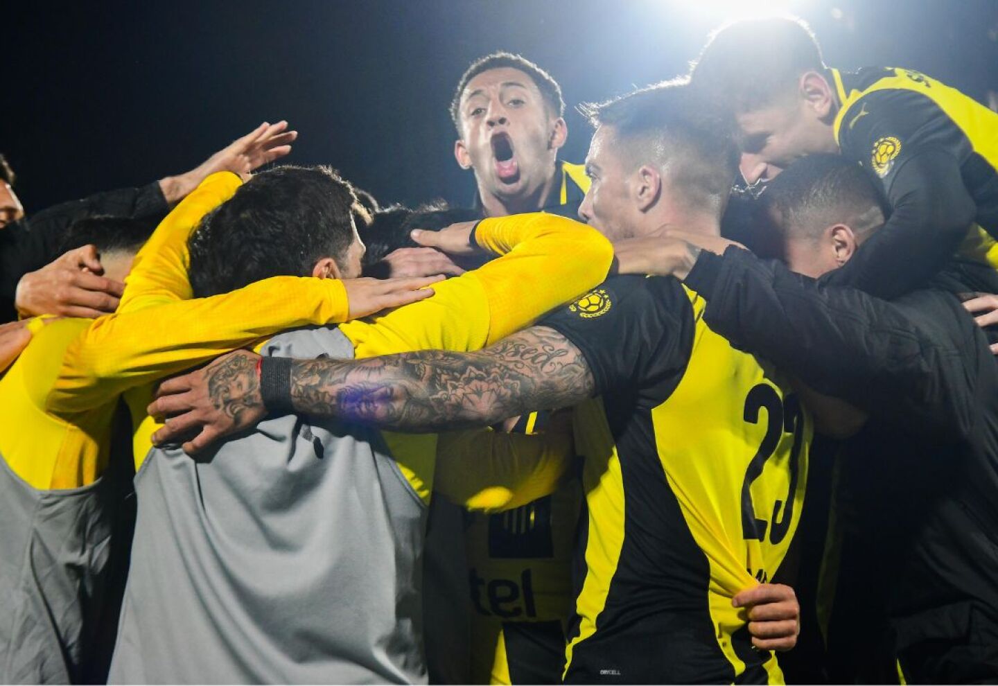 Diego Aguirre, entrenador de Peñarol en la final de Copa AUF Uruguay ante Plaza Colonia.