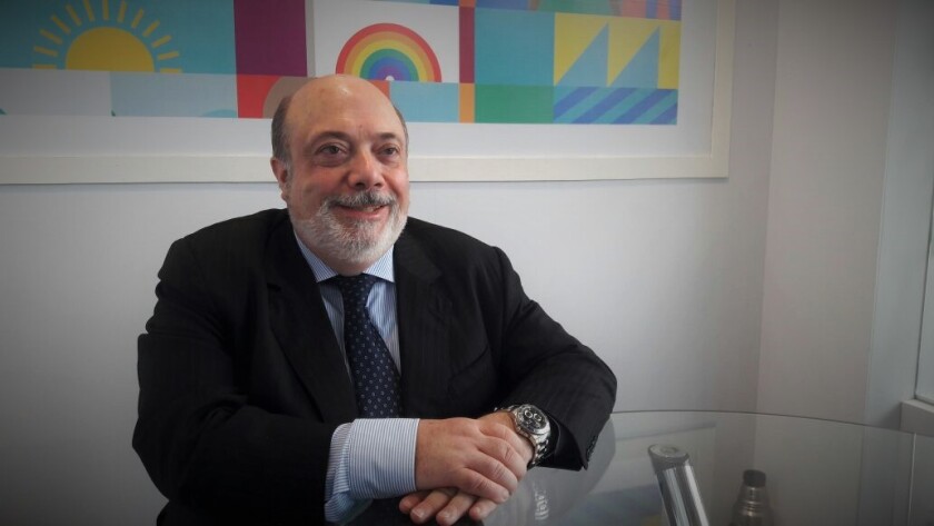 Carlos Amorín, embajador de Uruguay en Brasil. Expo Inter Brasil. Foto: Rurales - El País.