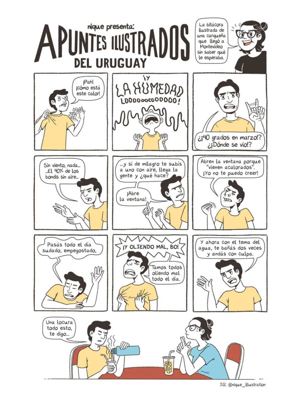 Tira ilustrada de Verónica Alvarado.