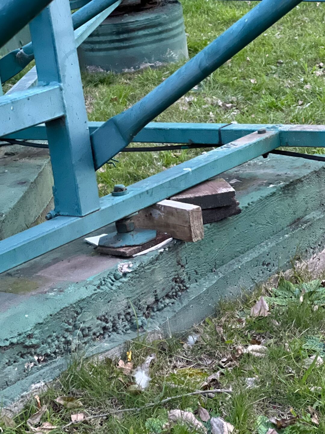 Base del juego Gusano Manzana en Parque Rodó