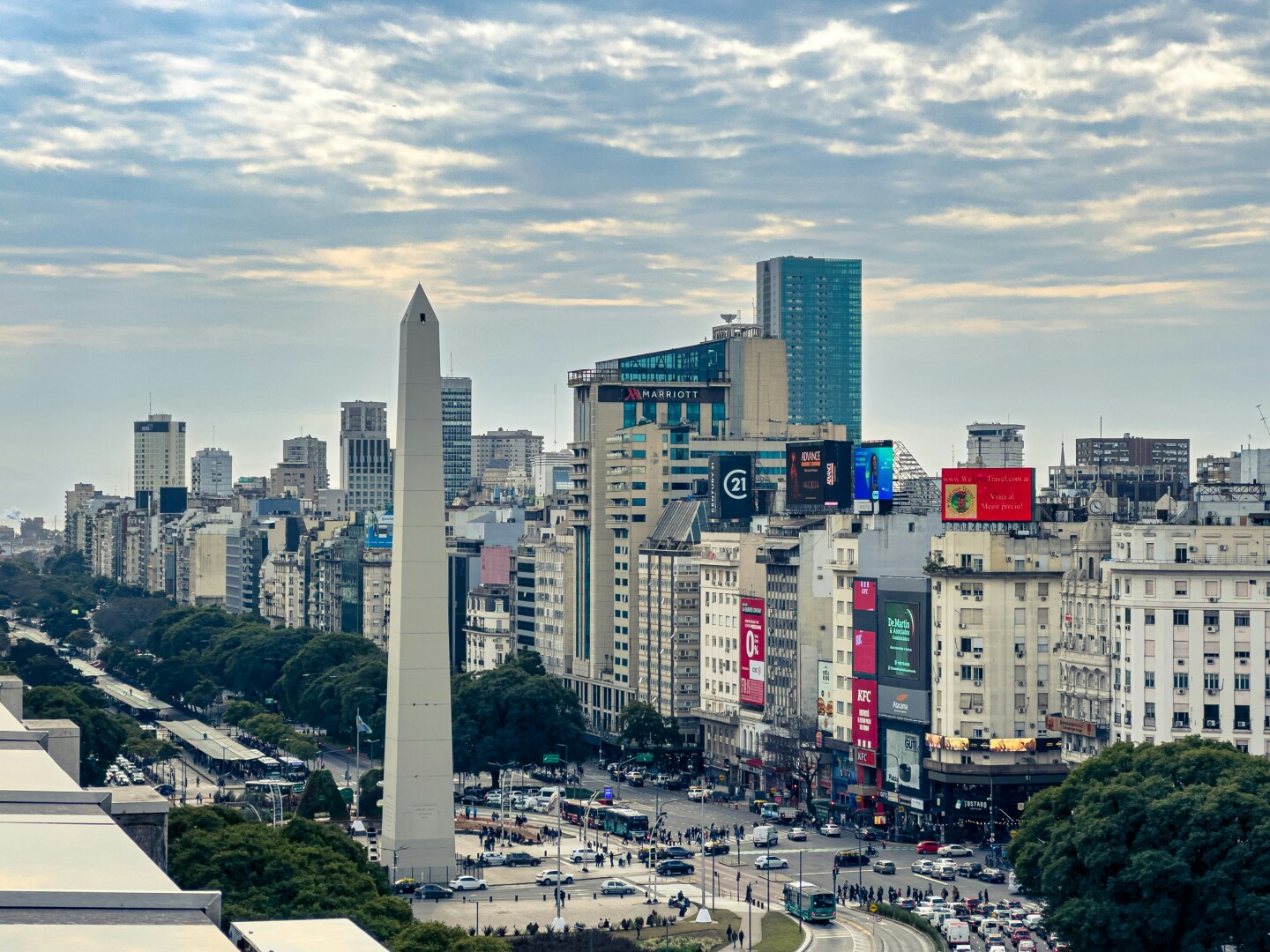 Vista aérea de la ciudad de Buenos Aires