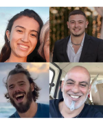 Los cuatro rehenes liberados por el ejército israelí.