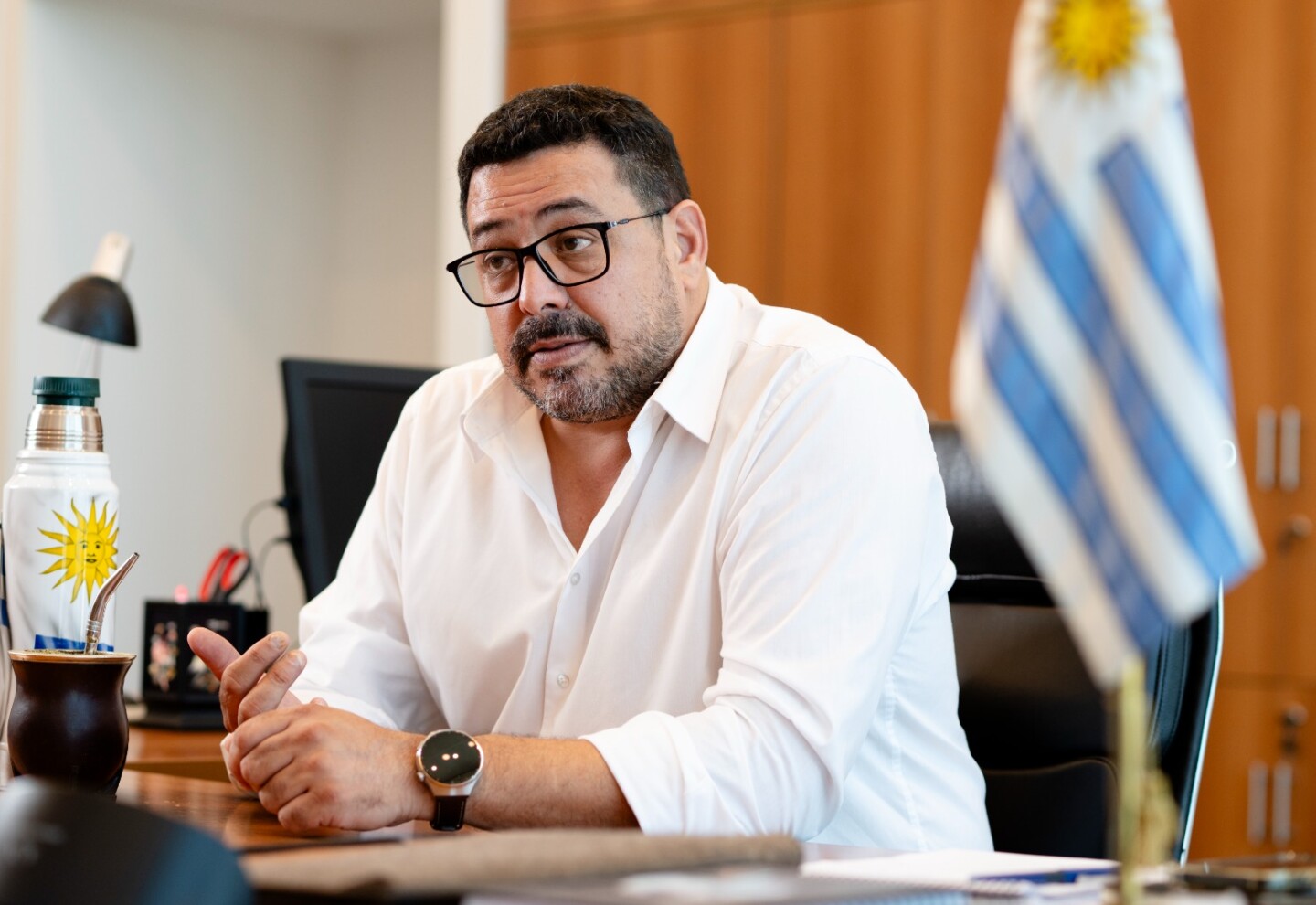 Alejandro Sánchez en su despacho de Presidencia.