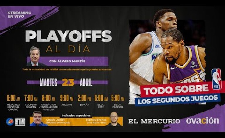 PLAYOFFS AL DÍA #8 🏀 | ÁLVARO MARTÍN, COACH SEOANE Y MARCOS BRENES | MAR 23.ABR.24 | Ritmo NBA