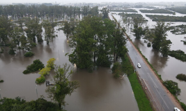 Inundación en Treita y Tres