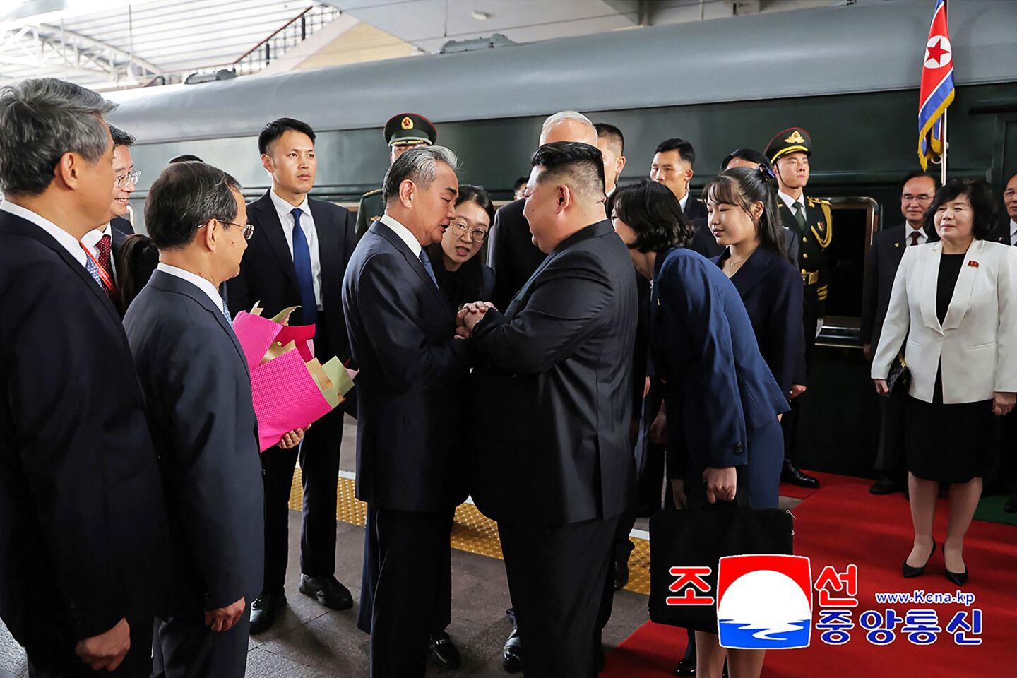 Kim Ju-ae y Kim Jong-un