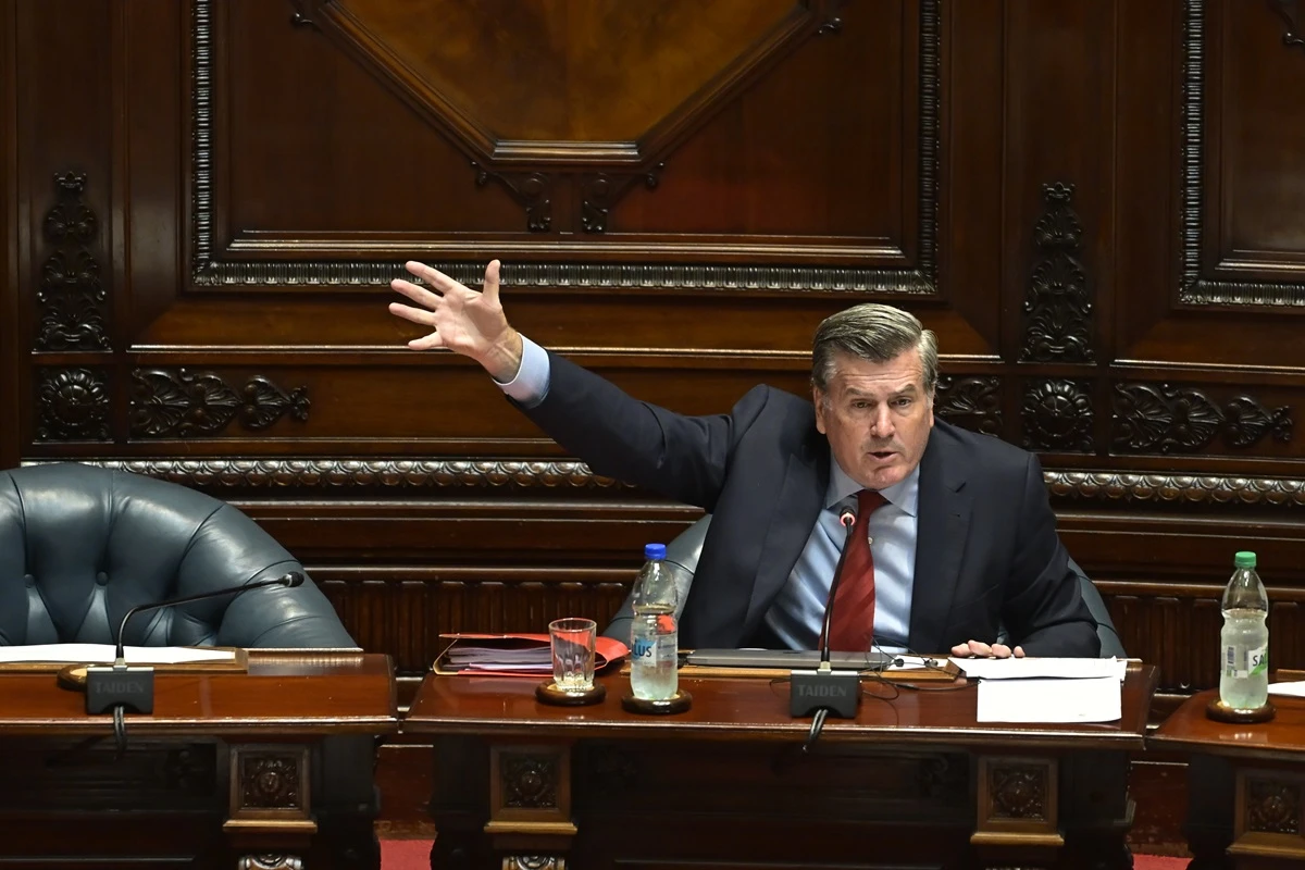 Pedro Bordaberry, senador del Partido Colorado, en el Parlamento