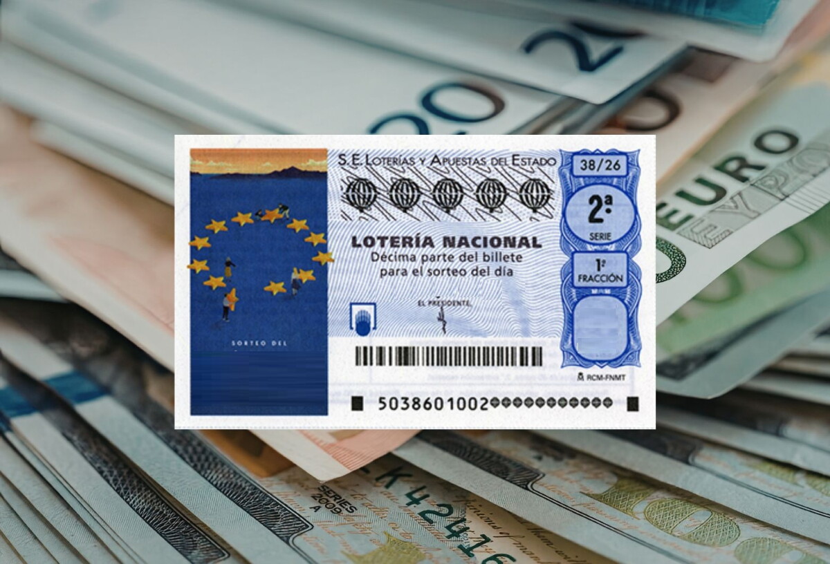Billete de la Lotería Nacional de España.