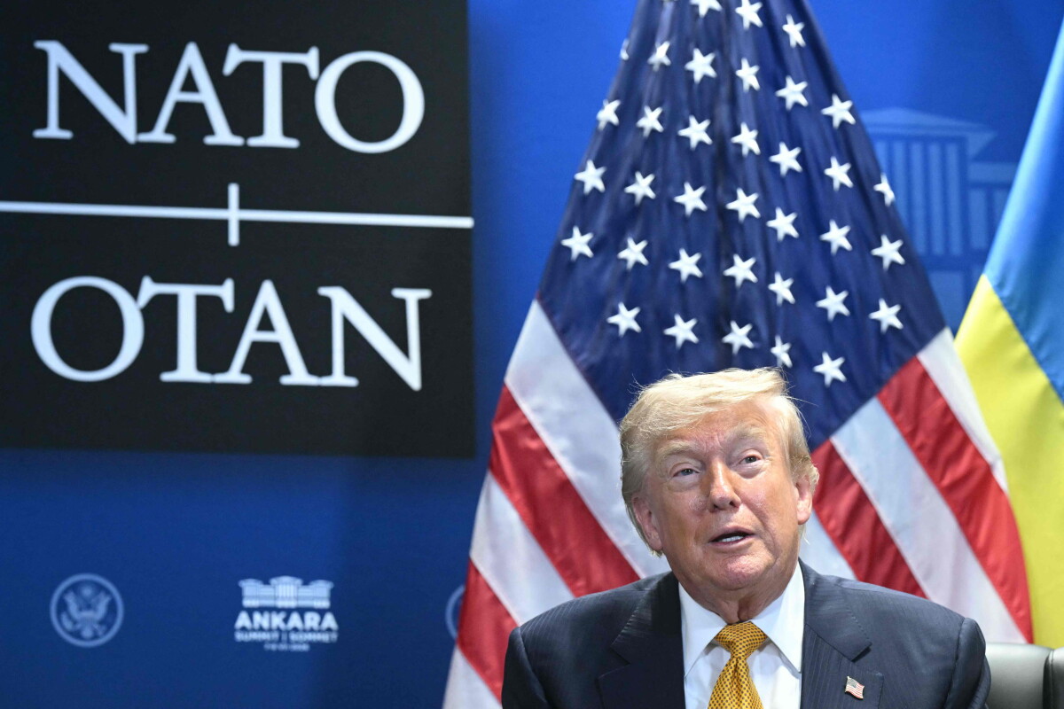 El presidente de Estados Unidos, Donald Trump, en la cumbre de la OTAN.