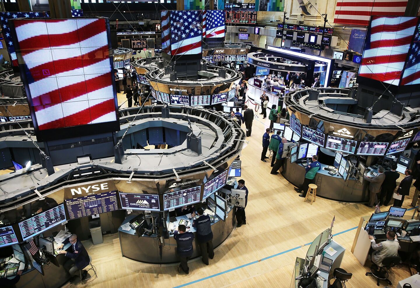 La Bolsa de Nueva York.