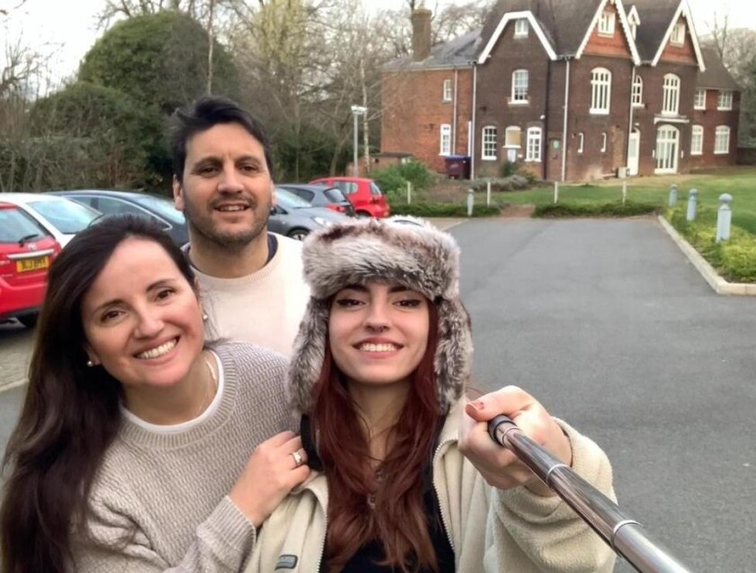 Jesús Castillo y su familia