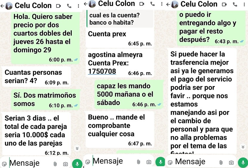 Cuenta de WhatsApp hackeada