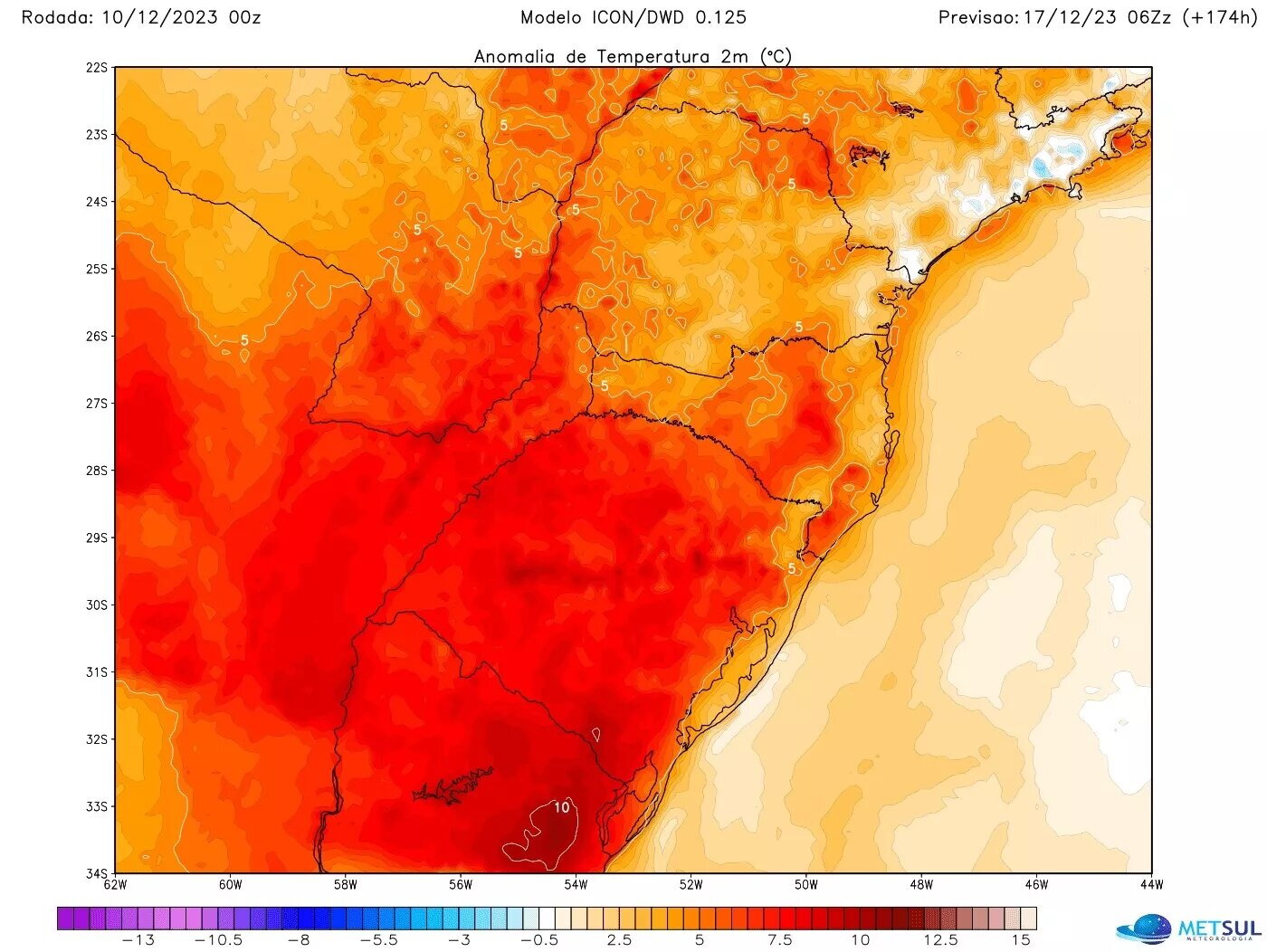 Días de calor en la región, según Metsul. Foto: Metsul
