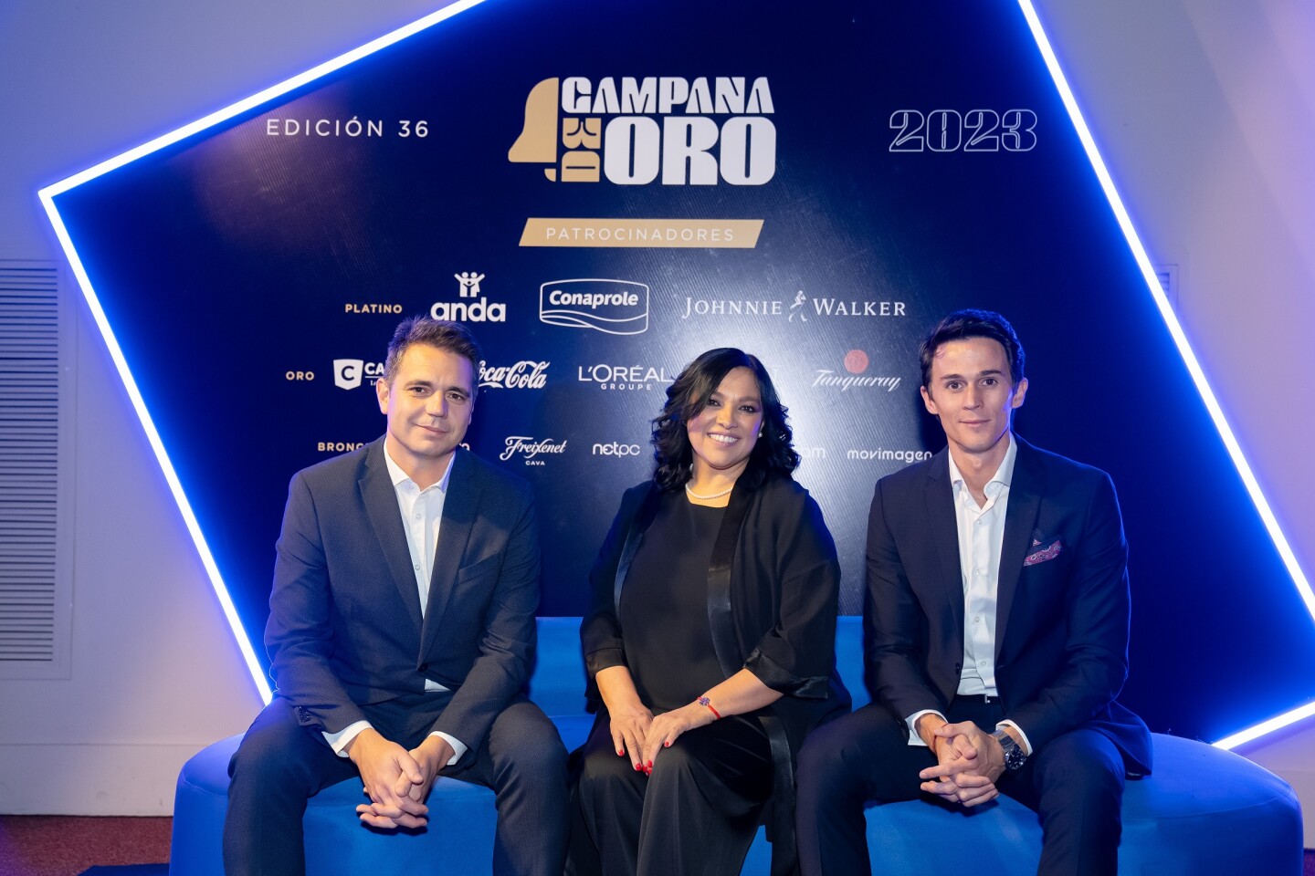 Ignacio Rossi, Presidente de la CAU_ Norma Bueno, Gerente de la CAU_ Agustín Bensusan, Presidente del Jurado Campana 2023.jpg