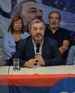 Mario Bergara en conferencia de prensa de la Convocatoria Seregnista. Foto: Juan Manuel Ramos/El País