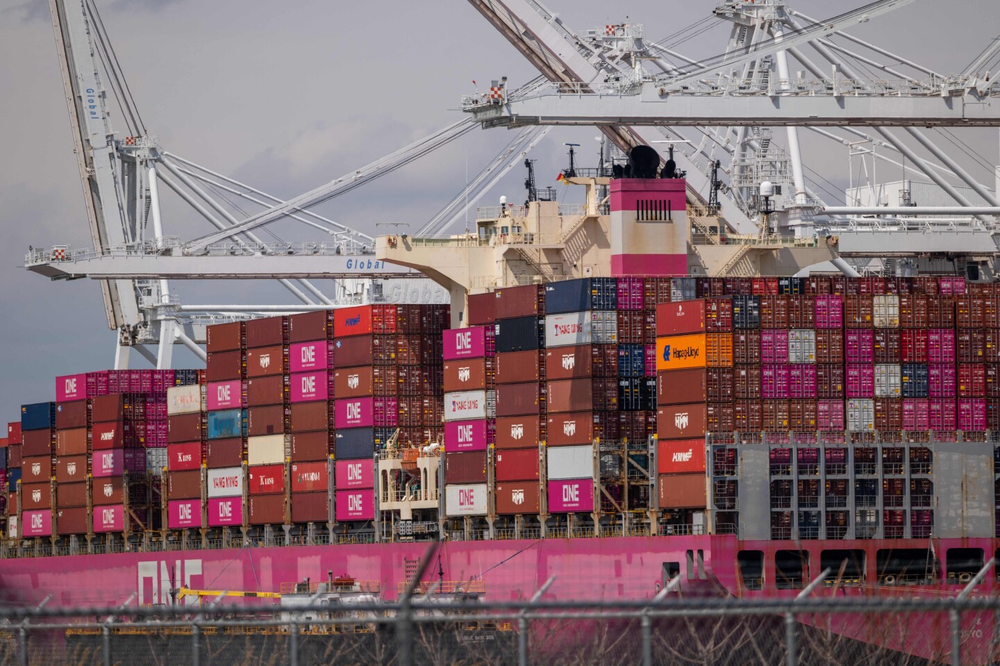 Contenedores en Port Liberty en la ciudad de Bayonne, en Nueva Jersey.