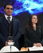 Almuerzo de ADM con la ministra de Salud Karina Randon.