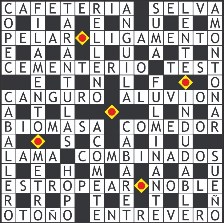 Solución crucigrama anterior