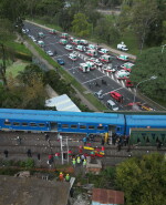 Choque de trenes de la línea de tren San Martín en Barrio de Palermo