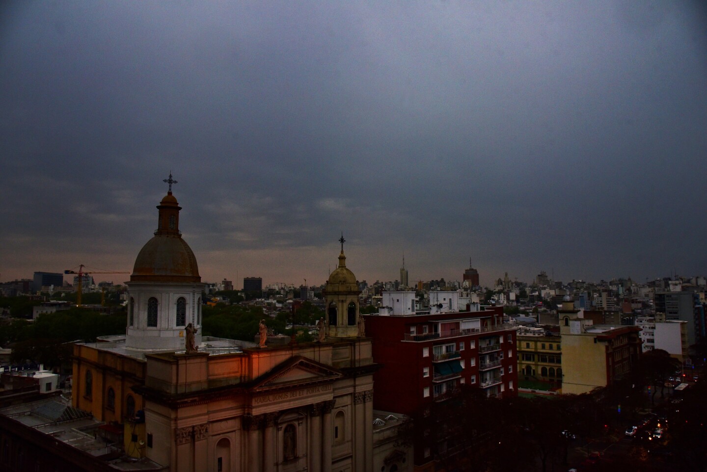 Tormenta sobre Montevideo.
