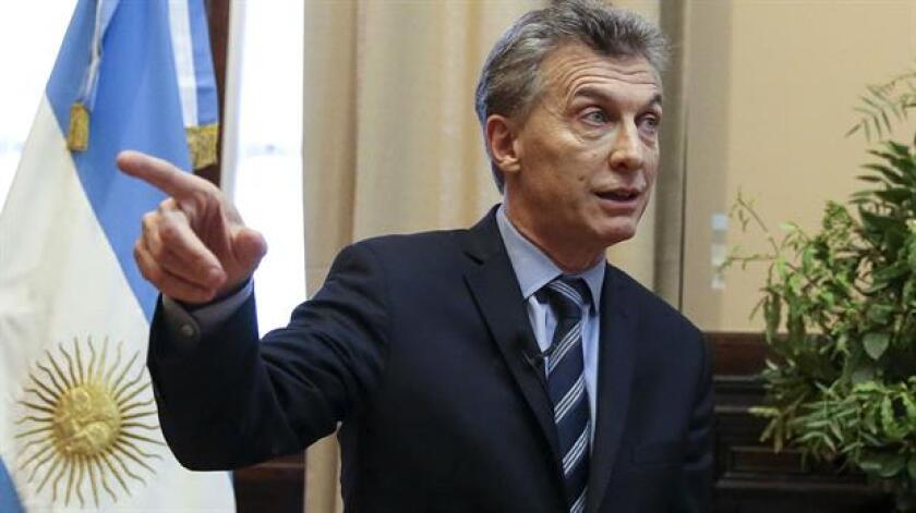 Mauricio Macri, presidente argentino. Foto: archivo La Nación - GDA.