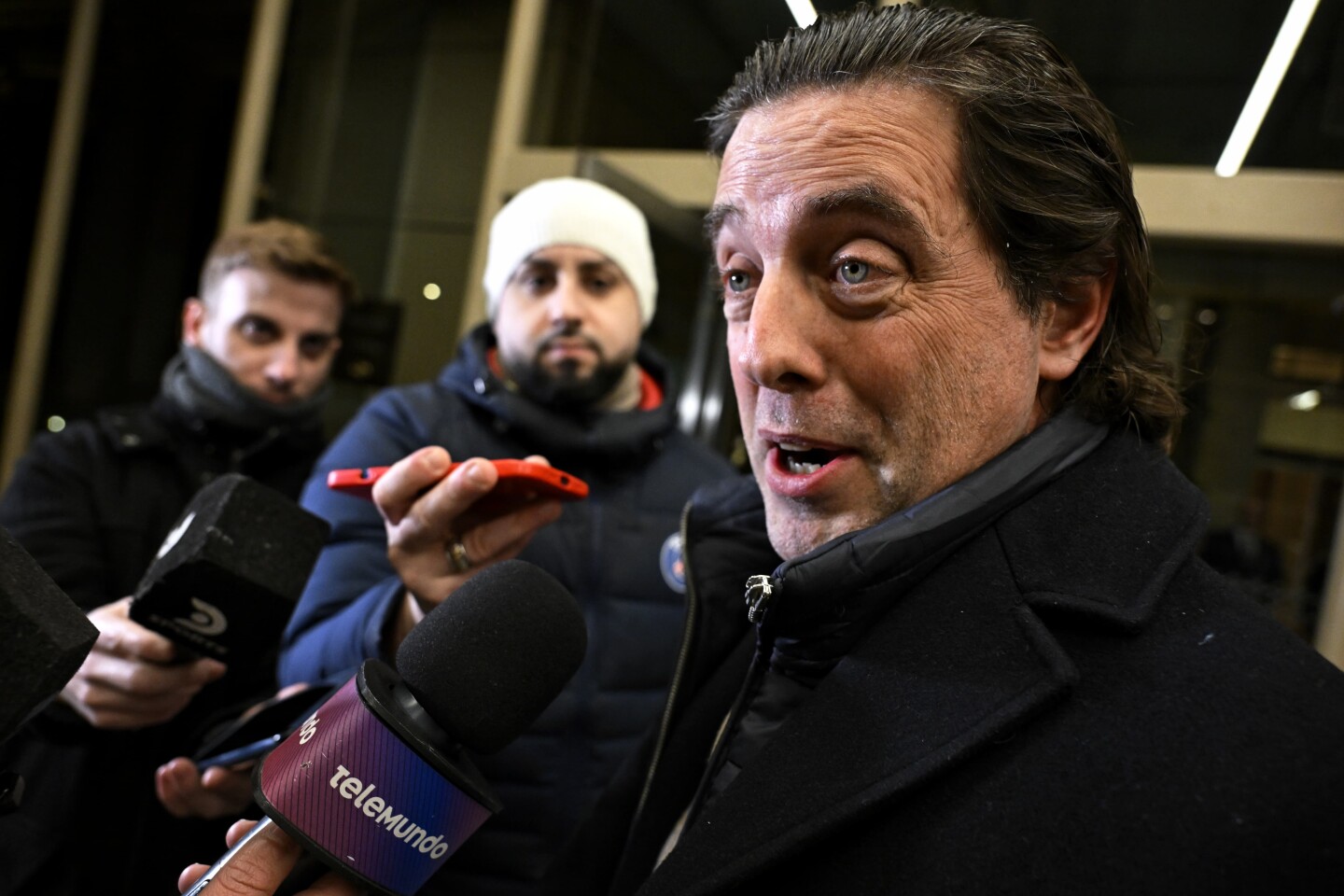 Ignacio Alonso, presidente de la AUF, tras la reunión con Tenfield por derechos de televisión.