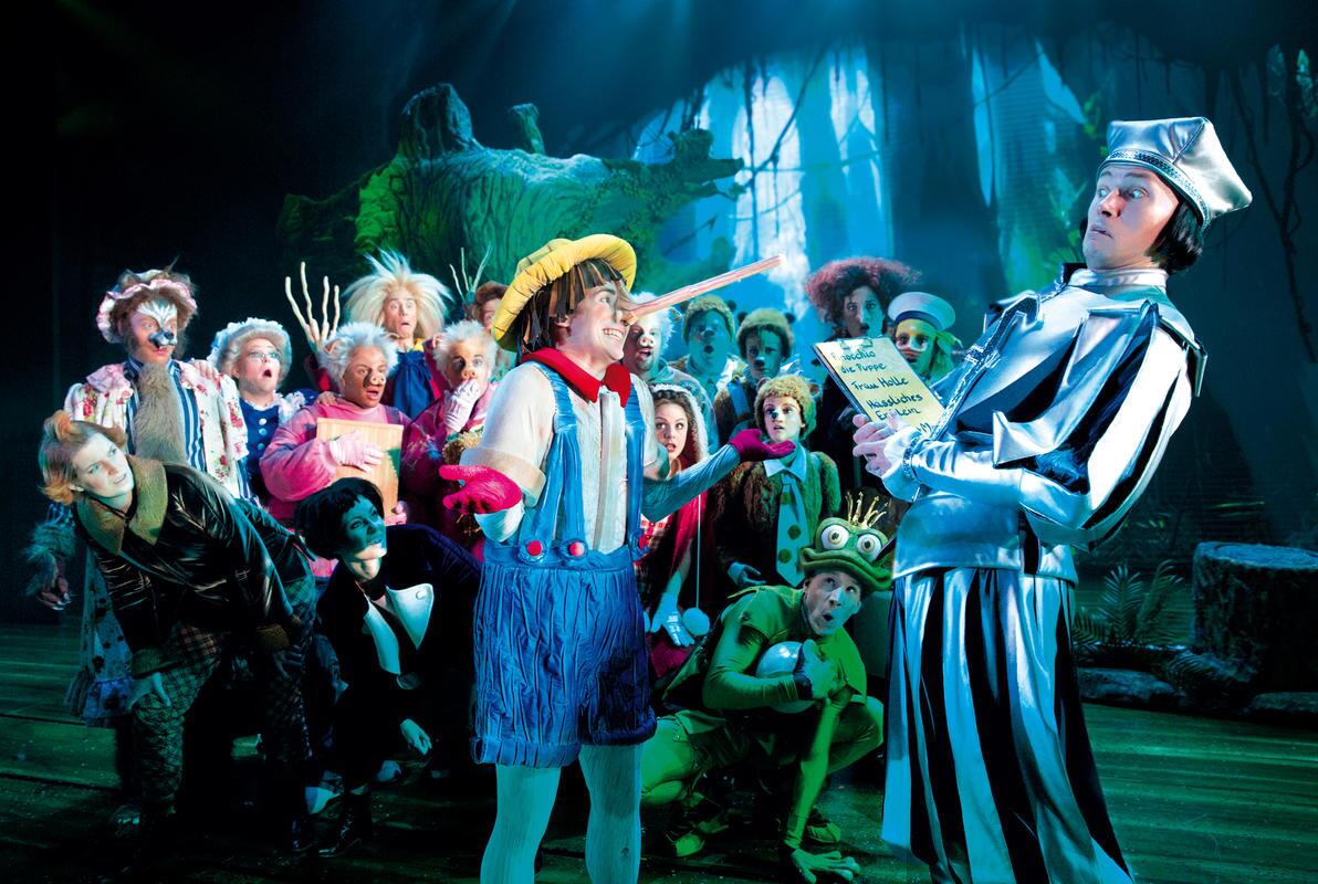 Imagen del musical "Shrek".