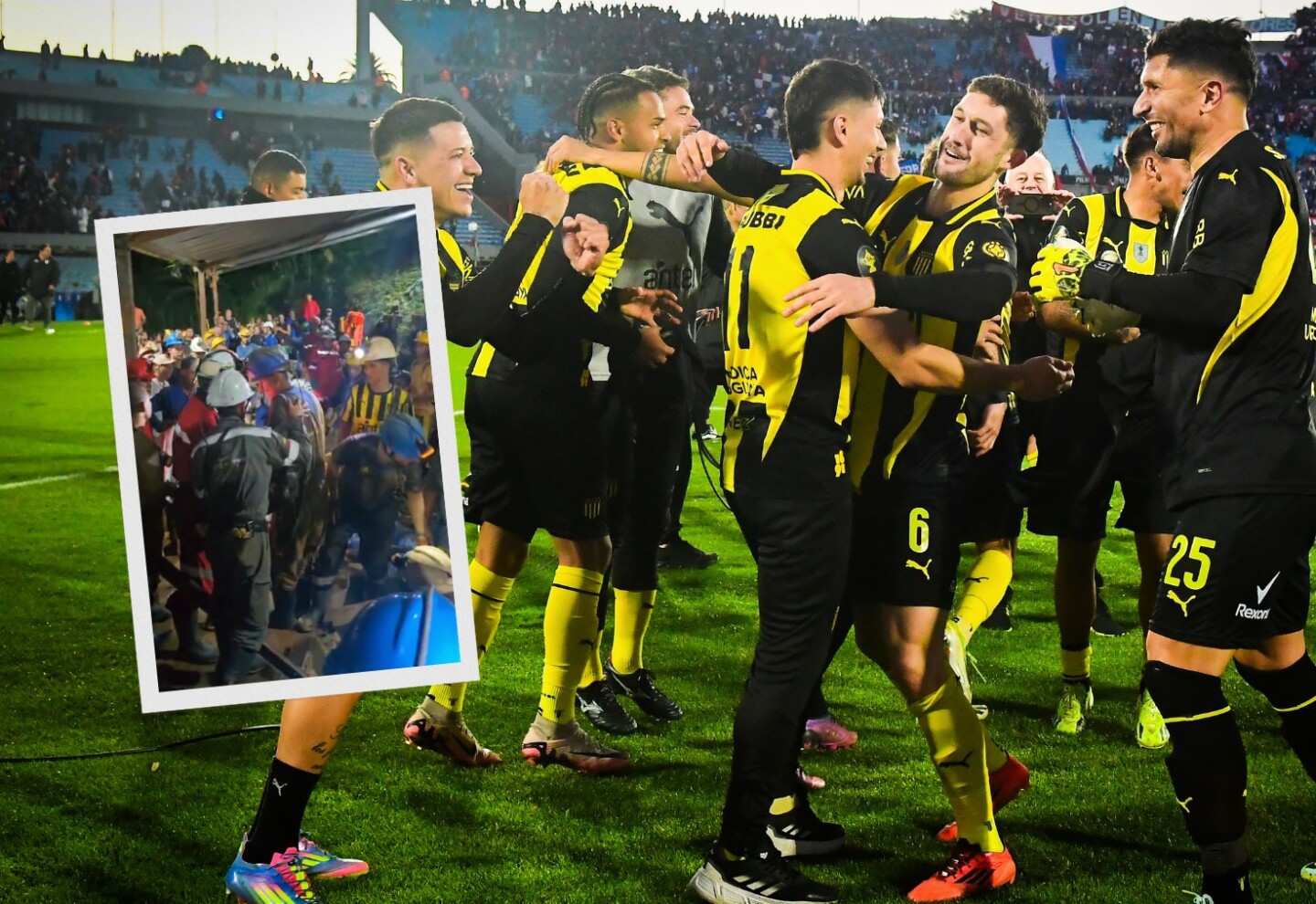 Peñarol al rescate: momento aurinegro en el exitoso rescate de los 18 mineros en Antioquia, Colombia.