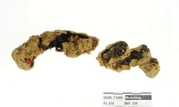 Suela de la sandalia hallada por los arqueólogos.