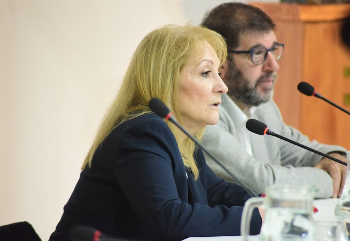 Carolina Cosse y Fernando Pereira en Plenario de La Amplia.