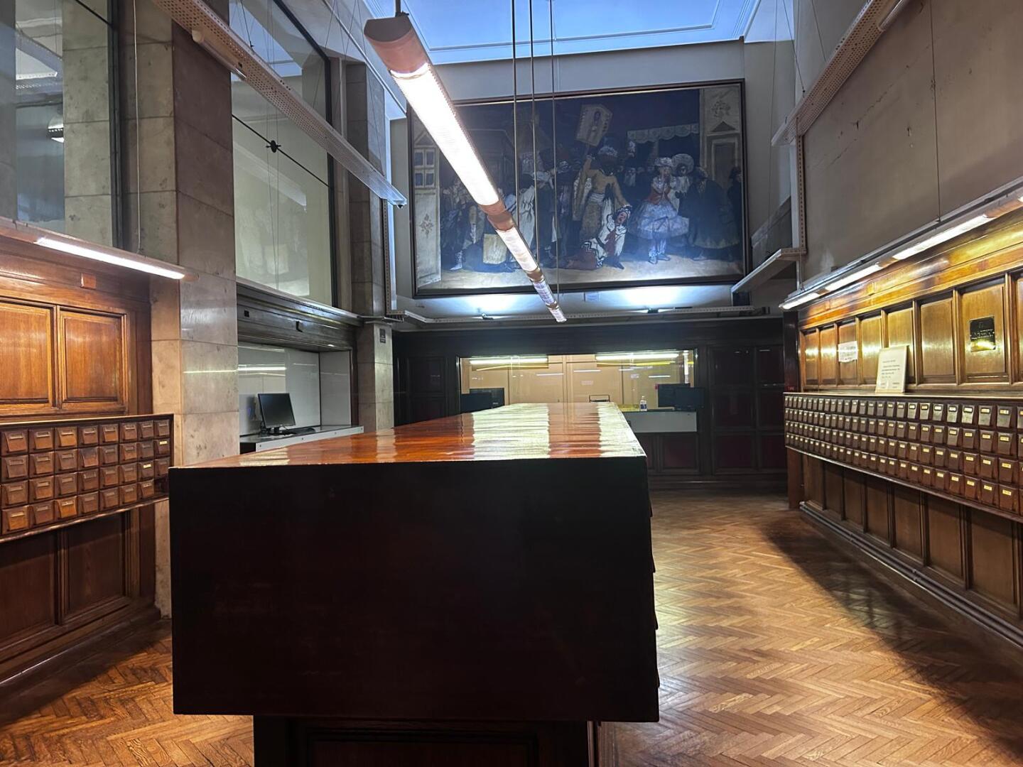 Sala Juana de Ibarbourou en la Biblioteca Nacional.