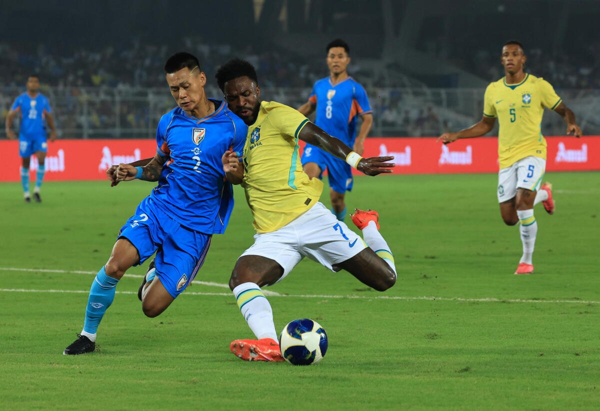 India, próximo rival de Uruguay en la gira asiática, cayó 4-0 ante Brasil en un nuevo amistoso de fecha FIFA