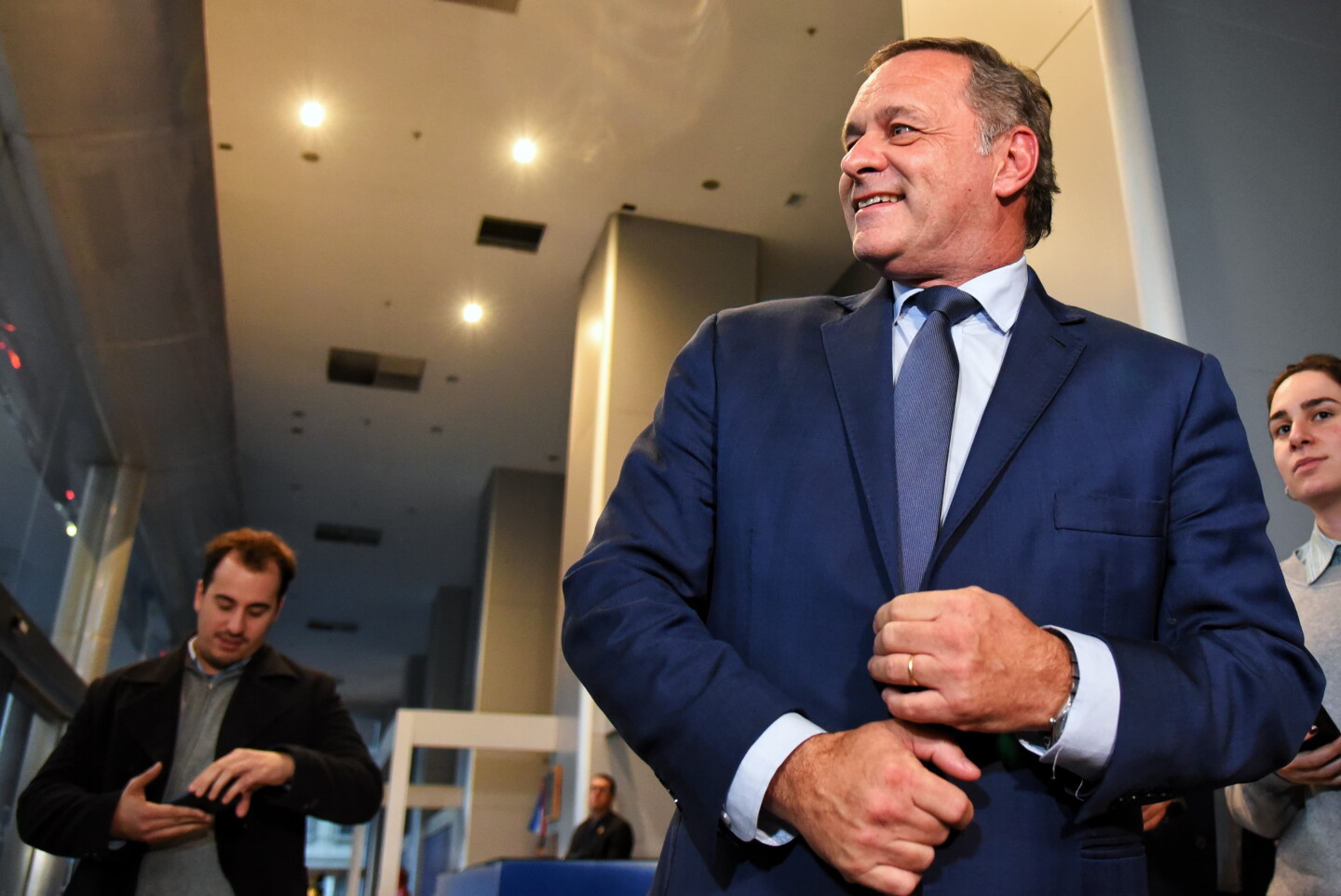 Álvaro Delgado, candidato por el Partido Nacional.