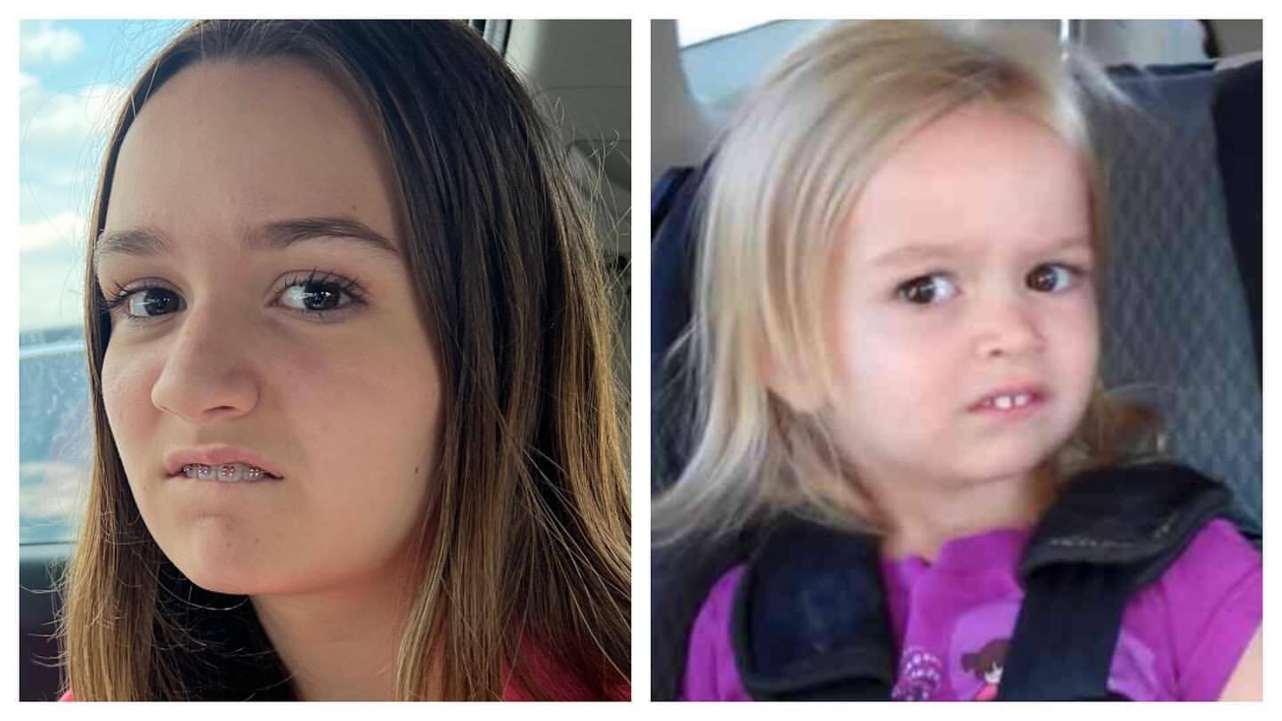Chloe Clem, la niña que se hizo meme por su particular reacción