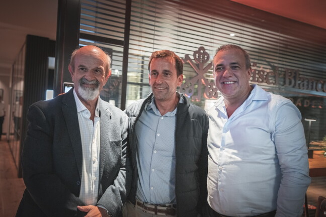 Luis Crisci, Carlos Alberto Lecueder y Sebastián Sánchez.